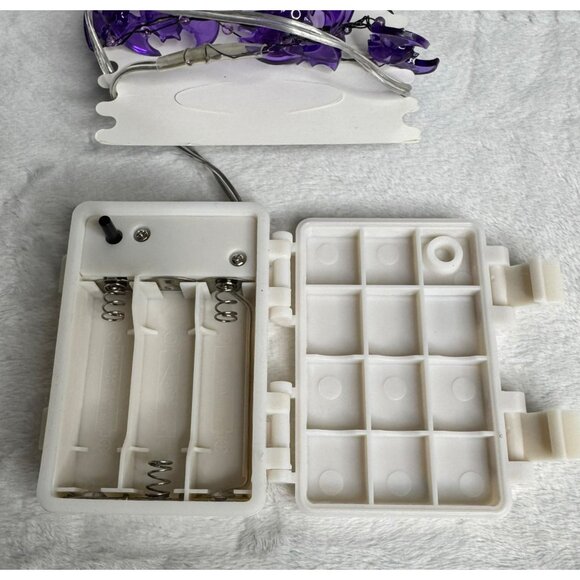 Pier 1 Imports Bat Glimmer Strings Flexible LED Lights 10ft 60 Lights Halloween - Picture 5 of 12